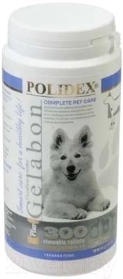 Кормовая добавка для животных Polidex Гелабон плюс / 2086 (300 таблеток)