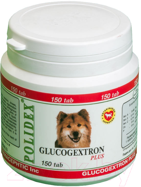 Кормовая добавка для животных Polidex Глюкогестрон плюс / 6001 (150 таблеток)