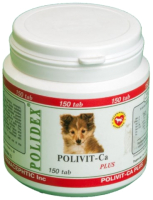 Кормовая добавка для животных Polidex Поливит-Кальций плюс / 5950 (150 таблеток) - 