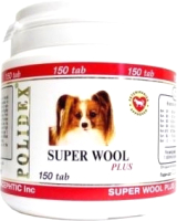 Кормовая добавка для животных Polidex Супер Вул плюс / 5943 (150 таблеток) - 