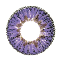 Комплект контактных линз Hera Elegance Violet Sph-1.00 (2шт) - 