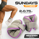 Комплект утяжелителей Sundays Fitness IR97843 (0.75кг, серый/фиолетовый) - 