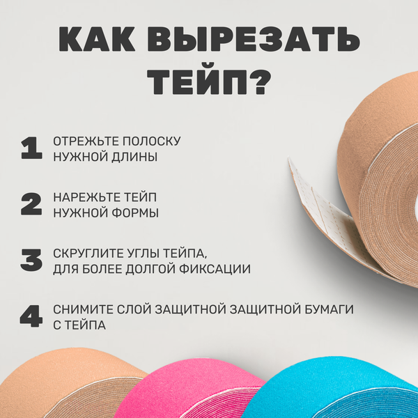 Кинезио тейп Sundays Fitness IRBD003 (розовый)