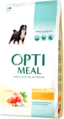 Сухой корм для собак Optimeal Maxi с курицей (1.95кг)