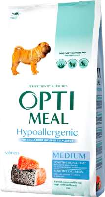 Сухой корм для собак Optimeal Hippoallergenic Medium с лососем (1.95кг)