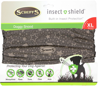 Галстук-бабочка для собак Scruffs Insect Shield Dog Snood / 937126 (XL)