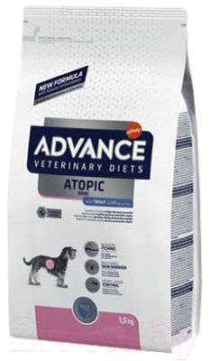 Сухой корм для собак Advance VetDiet Atopic Mini (1.5кг)