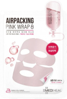 

Маска для лица тканевая Mediheal, AirPacking PinkWrap Mask фольгированная