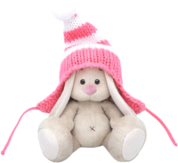 

Мягкая игрушка Budi Basa, Зайка Ми в полосатой розовой шапке / SidX-287