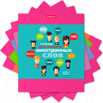 Изображение товара Тетрадь предметная Erich Krause Hello / 43333 (48л, линейка)