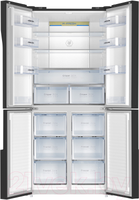 Холодильник с морозильником Maunfeld MFF 181NFB
