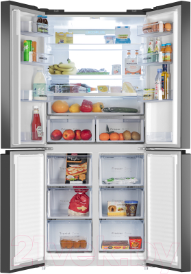 Холодильник с морозильником Maunfeld MFF 181NFSB