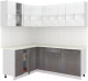 Готовая кухня Кортекс-мебель Корнелия Экстра 1.5x2.1м (белый/береза/мадрид) - 