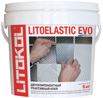 Клей для плитки Litokol Litoelastic Evo A+B (5кг)