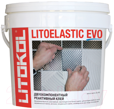 Клей для плитки Litokol Litoelastic Evo A+B (10кг)
