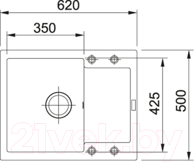 Мойка кухонная Franke MRG 611С (114.0198.357)