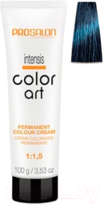 Крем-краска для волос Prosalon Professional Color art Permanent colour cream 1/1 (100мл, сине-черный)