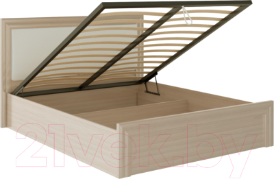 Двуспальная кровать Rinner Глэдис М32 160x200 (шимо светлый/белый)