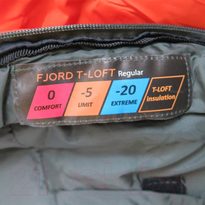 Спальный мешок Tramp Fjord T-Loft / TRS-049R (левый)