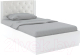 Полуторная кровать Rinner Тиффани М27 с ПМ 120x200 (белый текстурный) - 