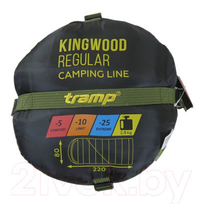 Спальный мешок Tramp Kingwood Long / TRS-053L (левый)