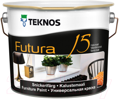 Краска Teknos Futura 15 Base 1 (2.7л, белый)