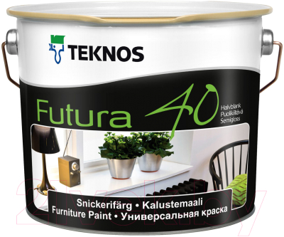 Краска Teknos Futura 40 Base 1 (2.7л, белый)