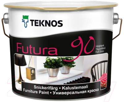 Краска Teknos Futura 90 Base 1 (2.7л, белый)