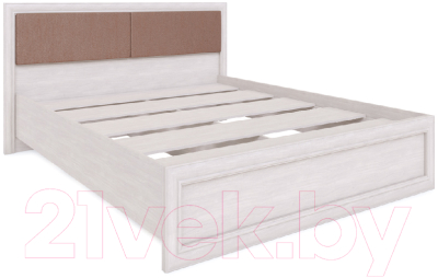 Полуторная кровать Rinner Саванна М04 с настилом 140x200 (бодега светлый)
