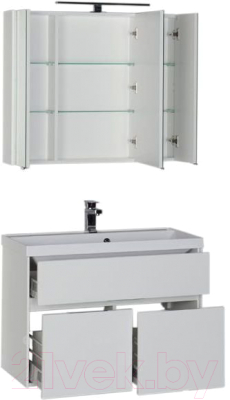 Комплект мебели для ванной Aquanet Латина 90 / 179840