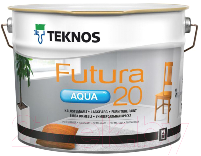 

Краска Teknos, Белый, Futura Aqua 20 Base 1