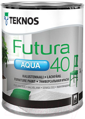

Краска Teknos, Белый, Futura Aqua 40 Base 1