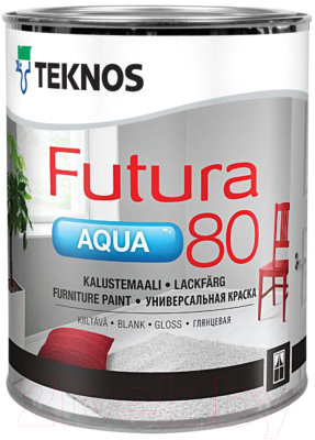 

Краска Teknos, Белый, Futura Aqua 80 Base 1