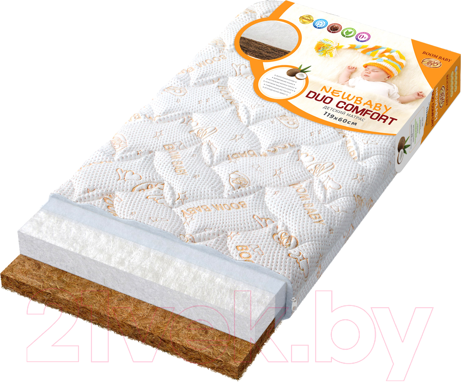 Матрас в кроватку Boom Baby Newbaby Duo Comfort 60x119