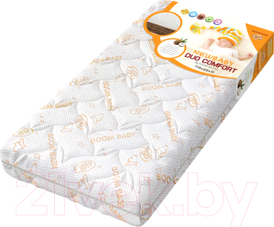 Матрас в кроватку Boom Baby Newbaby Duo Comfort 60x119 (стеганный трикотаж)