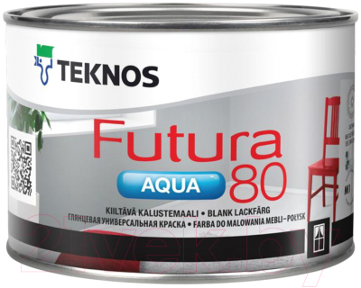 Краска Teknos Futura Aqua 80 Base 3 (450мл, прозрачный)