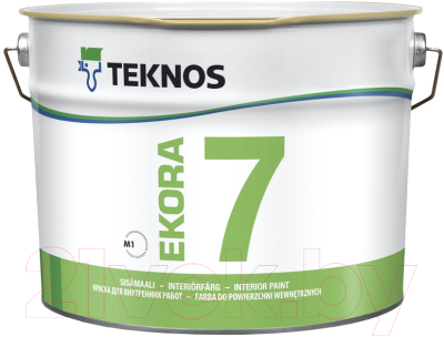 Краска Teknos Ekora 7 Base 3 (9л, прозрачный)