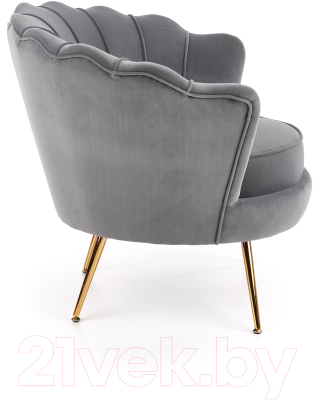 Кресло мягкое Halmar Amorinito (серый/золото)