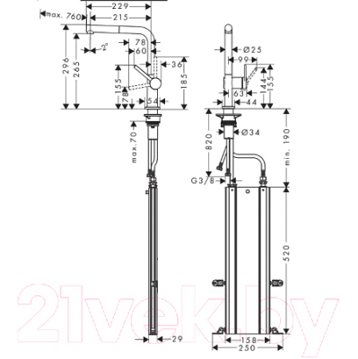 Смеситель Hansgrohe Talis 72809000