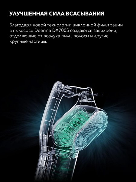 Вертикальный пылесос Deerma DX700S