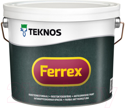Грунт-краска Teknos Ferrex (3л, красный)