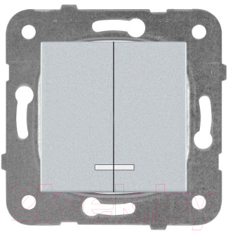 Выключатель Panasonic Karre Plus WKTT00102SL-BY (серебристый)