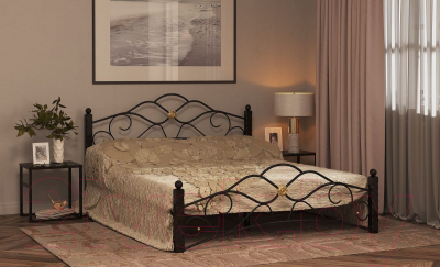 Односпальная кровать Сакура Гарда-3 90 (черный)