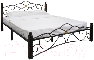 Полуторная кровать Сакура Гарда-3 120 (черный)