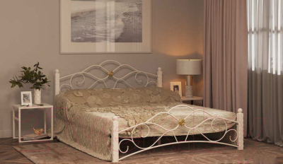 Полуторная кровать Сакура Гарда-3 140 (белый)
