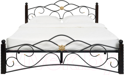Двуспальная кровать Сакура Гарда-3 160 (черный)