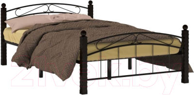Двуспальная кровать Сакура Гарда-15 160 (черный)