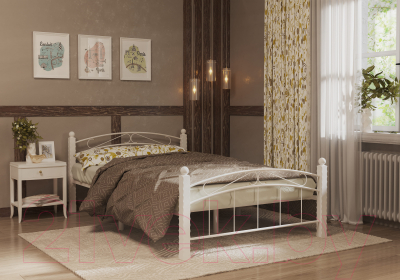 Двуспальная кровать Сакура Гарда-15 160 (белый)