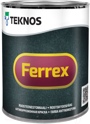 

Грунт-краска Teknos, Серый, Ferrex
