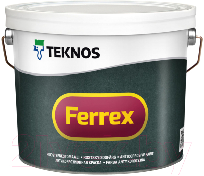 Грунт-краска Teknos Ferrex (3л, черный)